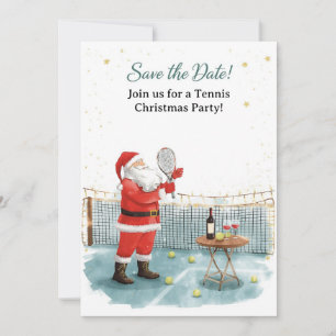 Invitation Noël de tennis avec le Père Noël
