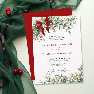 Invitation Noël Décoration hivernale de Noël Ruban Clochettes