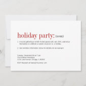 Invitation Noël Définition Fête (Devant)