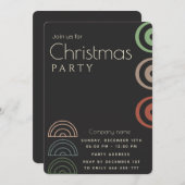 Invitation Noël d'entreprise moderne minimaliste simple (Devant / Derrière)