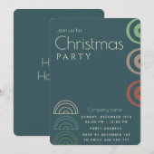 Invitation Noël d'entreprise moderne minimaliste simple (Devant / Derrière)