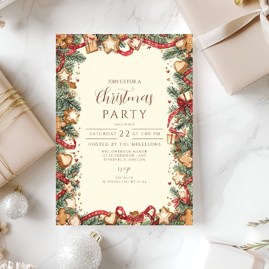 Invitation Noël des fêtes