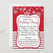 Invitation Noël des Flèches rouges et blanches (Devant)