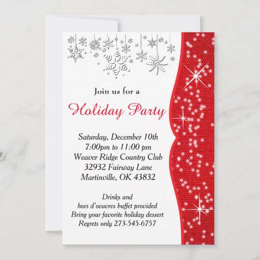 Invitation Noël des Flèches rouges et blanches (Devant)