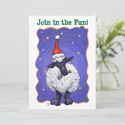 Invitation Noël des moutons (Debout devant)