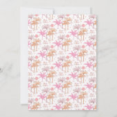 Invitation Noël des palmiers tropicaux (Dos)