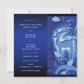 Invitation Noël des rennes Juillet hiver merveilleux (Dos)