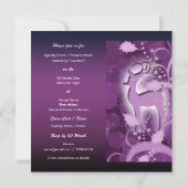 Invitation Noël des rennes Juillet hiver merveilleux (Dos)