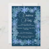 Invitation Noël des snowflics d'hiver modernes (Devant)