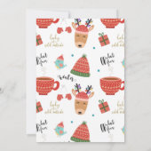 Invitation Noël d'hiver Rustique Kraft Fête de bébé de vacanc (Dos)