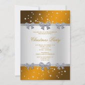 Invitation Noël Diamant Arcs et Perles Or (Devant)