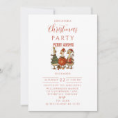 Invitation Noël d'oie vintage (Devant)