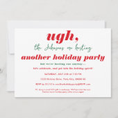 Invitation Noël Drôle En Juillet Fête À Thème (Devant)