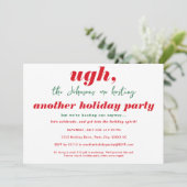 Invitation Noël Drôle En Juillet Fête À Thème (Debout devant)