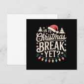 Invitation Noël drôle est-ce déjà les vacances de Noël profes (Devant / Derrière)