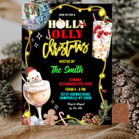 Noël drôle néon holly joyeux Christmas