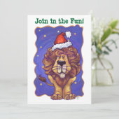 Invitation Noël du lion (Debout devant)