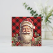 Invitation Noël du Père Noël Saint Nicolas (Debout devant)