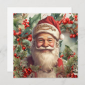 Invitation Noël du Père Noël Saint Nicolas (Devant / Derrière)