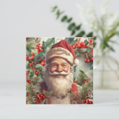 Invitation Noël du Père Noël Saint Nicolas (Debout devant)