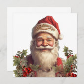 Invitation Noël du Père Noël Saint Nicolas (Devant / Derrière)