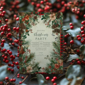 Invitation Noël du pin-Berry d'hiver