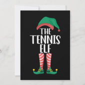 Invitation Noël du Tennis Elf Matching Family Group (Devant)