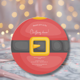 Invitation Noël du ventre de père Noël