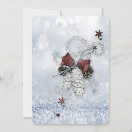 Invitation Noël élégamment chic (Dos)