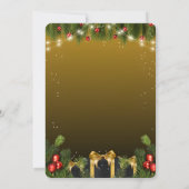 Invitation Noël élégant (Dos)