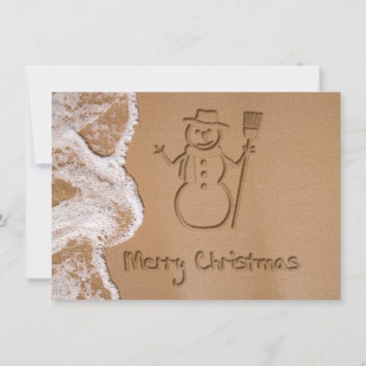 Invitation Noël en été (Devant)