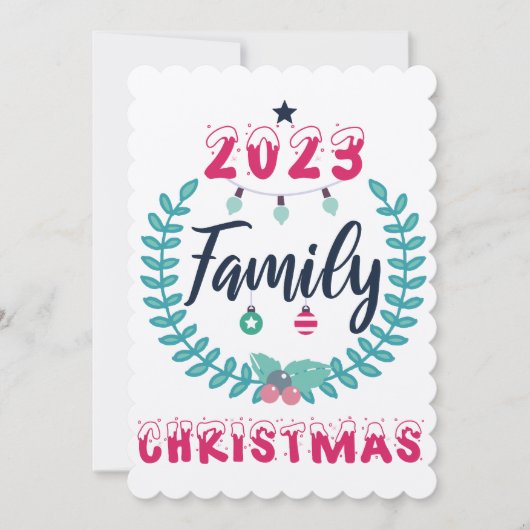 INVITATION "NOËL EN FAMILLE 2023" (Devant)