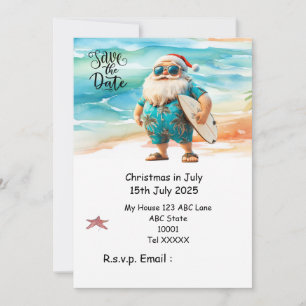 Invitation Noël en juillet avec SANTA CLAUS Enregistrer la da