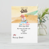 Invitation Noël en juillet avec SANTA CLAUS Enregistrer la da (Debout devant)