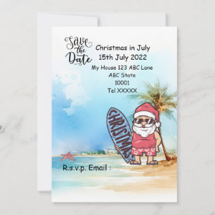 Invitation Noël en juillet avec SANTA CLAUS Enregistrer la da
