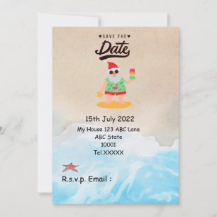 Invitation Noël en juillet avec SANTA CLAUS Enregistrer la da