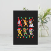 Invitation Noël Enfants garçons Hommes Dabbing Père Noël Elf  (Debout devant)