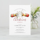 Invitation Noël Entreprise Fête de Noël (Debout devant)