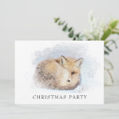 Invitation *~* Noël Entreprise Personnel Fox Ap18 Snowy (Debout devant)