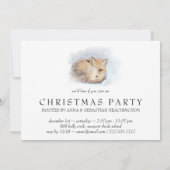 Invitation *~* Noël Entreprise Personnel Fox Ap18 Snowy (Dos)