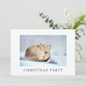 Invitation *~* Noël Entreprise Personnelle Snowy Fox Ap18 (Debout devant)