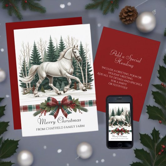 Invitation Noël équestre du Cheval Festif