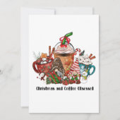 Invitation Noël et café observé (Devant)