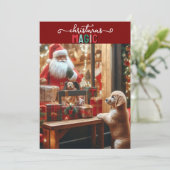 Invitation Noël et voeux (Debout devant)