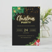 Invitation Noël étincelant (Debout devant)