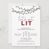 Invitation Noël Faisons la fête du Cocktail (Devant)