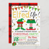 Invitation Noël Faisons-nous monter l'invitation (Devant / Derrière)