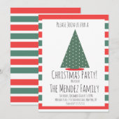 Invitation Noël Famille Réunion Noël (Devant / Derrière)