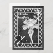 Invitation Noël féerique gothique alternatif (Devant / Derrière)