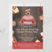 Invitation Noël Fête Airedale Chien Sweat Ugly Party (Devant)